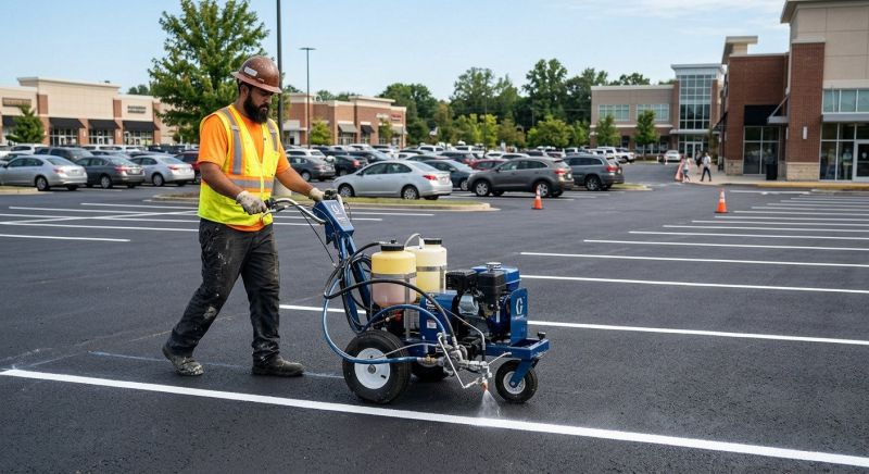 Commercial Asphalt Painting in Los Angeles, CA