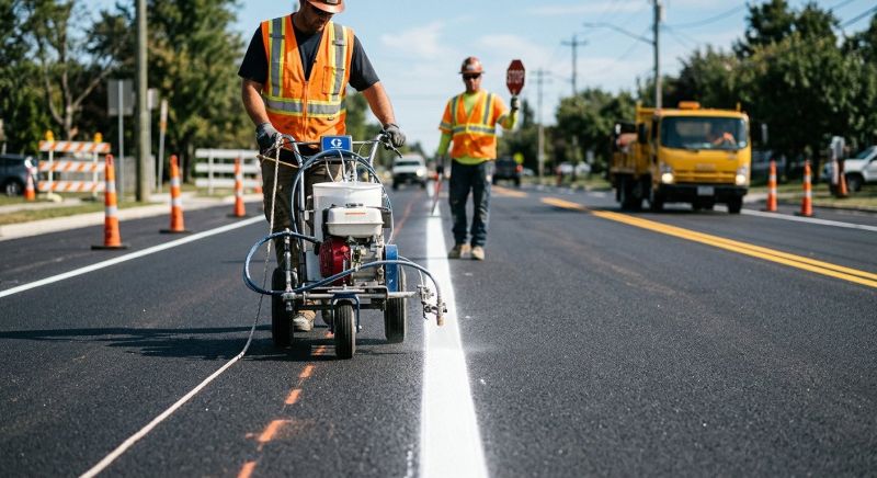Commercial Asphalt Painting in Katy, TX