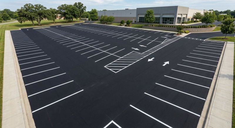 Concrete Parking Lot Striping in Orange County, CA