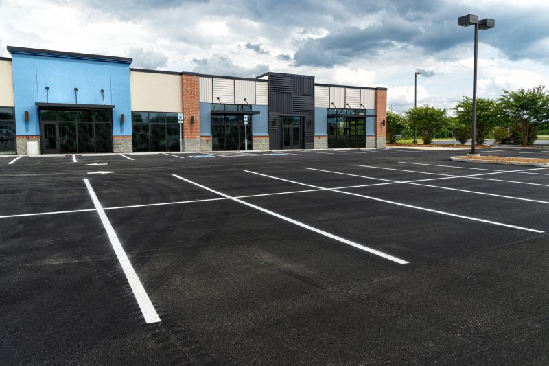 Concrete Parking Lot Striping in Suwanee, GA