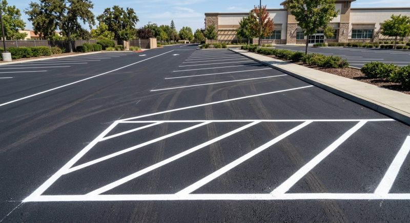 Parking Area Striping in Savannah, GA