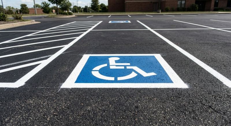 Parking Space Marking in Los Angeles, CA
