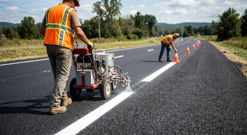 Pavement Striping Service in Los Angeles, CA